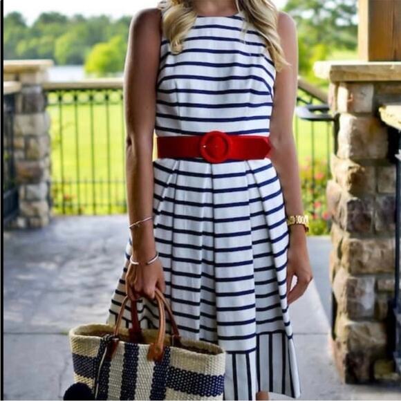 Eliza J Dresses & Skirts - NWT Eliza J Striped Cotton Sundress in Blue & White Women’s Size 6